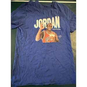 Jordan Brand Michael Jordan Wheelies‎ Shirt Blue Small